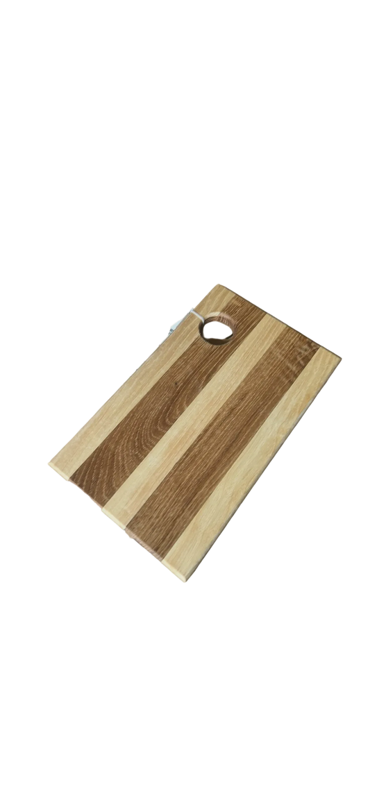 Planche de présentation en bois bicolore